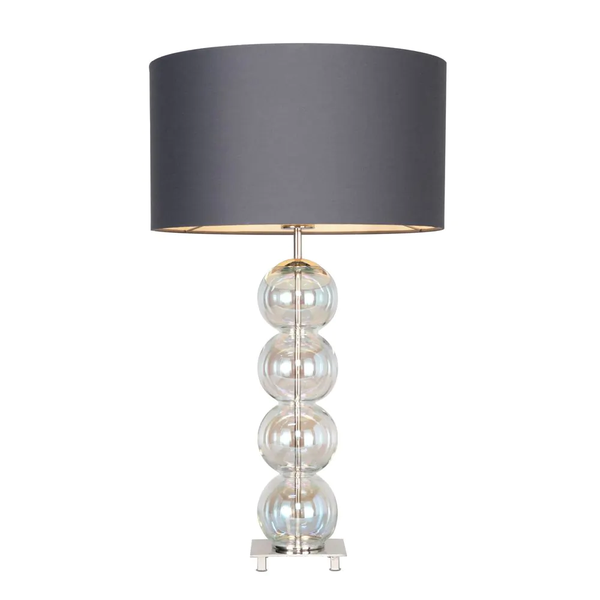 Metro Ball stacked Grey / Nickel - Table Lamp - Image 2