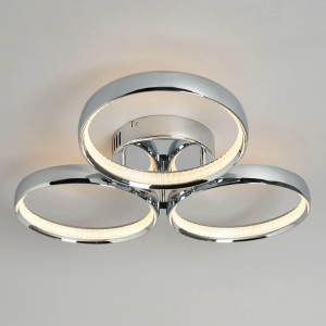 Lena LED Ring Chrome - Flush