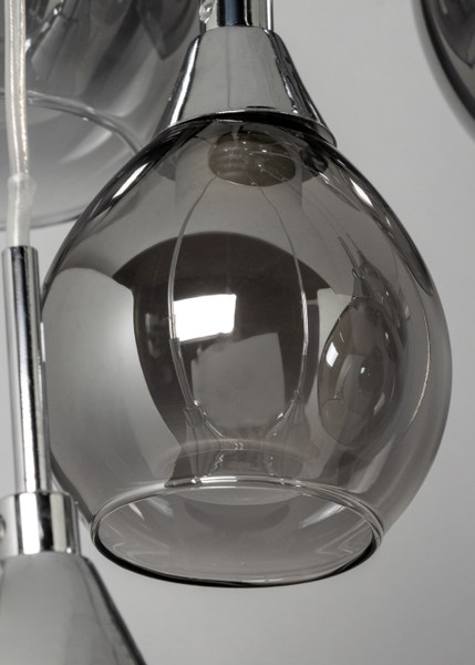 Carmella 10 Light Smoke/Frosted Cluster - Pendant - Image 7
