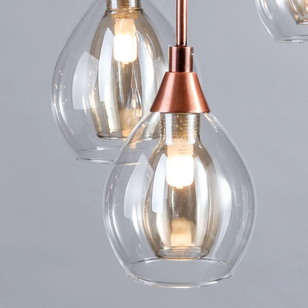 Carmella 10 light Copper Cluster - Pendant - Image 4