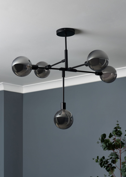 Hennock Satin Black Ceiling Light - Pendant - Image 6