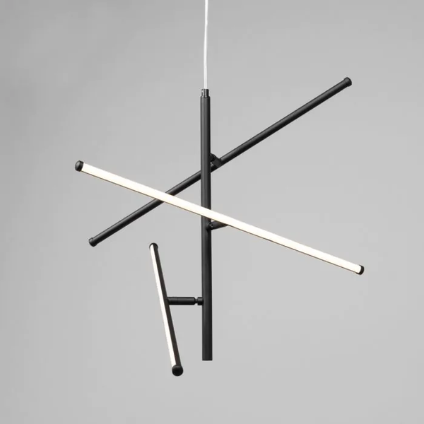 Zaha LED Black sticks ceiling light - Pendant