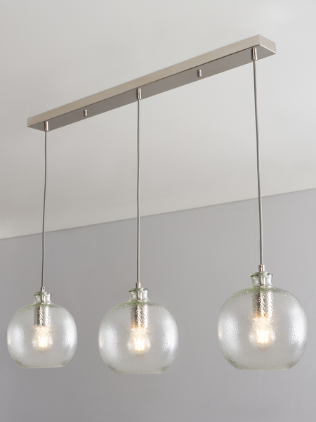 Alfie Bobble Glass 3 light diner - Pendant - Image 5
