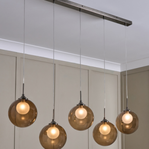 Peatrice Large Ball in Ball 5 Light Diner - Pendant