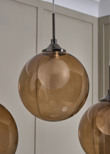 Peatrice Large Ball in Ball 5 Light Diner - Pendant - Image 7