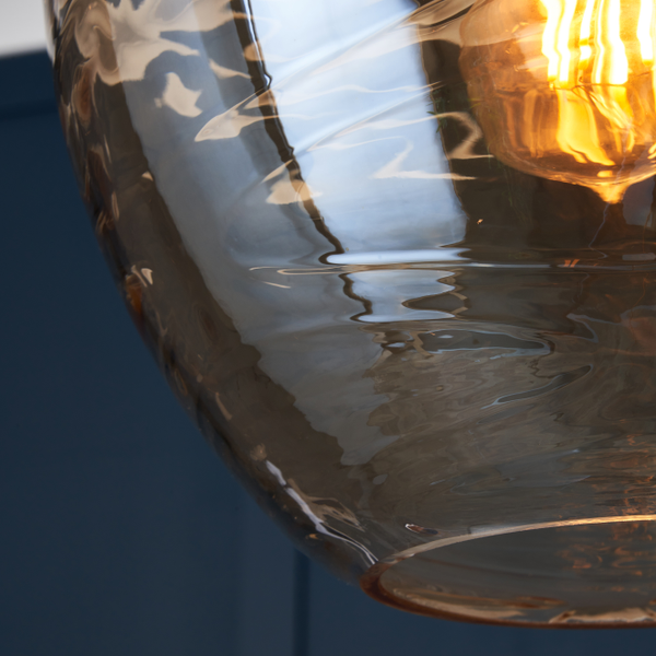 Sarno Hive 1 Light Glass Ceiling Brass & Champagne - Pendant - Image 8