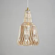 Mikael Glass 1 Light Ceiling Champagne - Pendant - Image 5