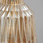 Mikael Glass 1 Light Ceiling Champagne - Pendant - Image 6