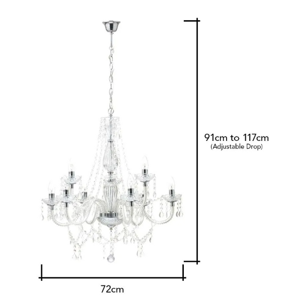 Charlotte 9 light Chandelier - Image 7