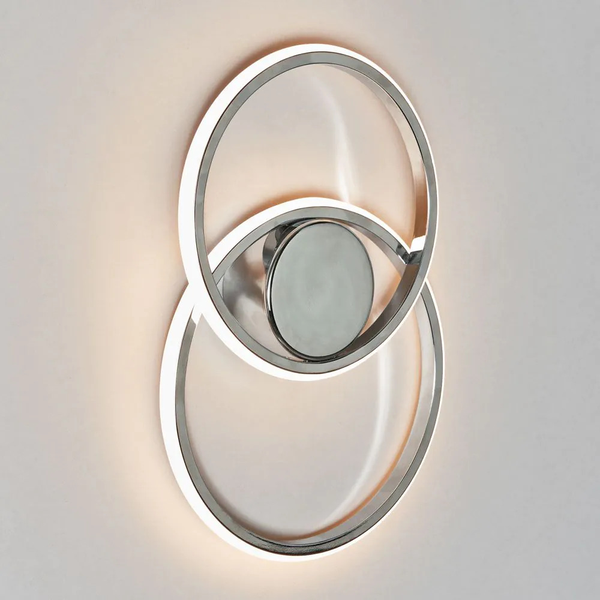 Pei 2 Ring Chrome - Wall Light - Image 2