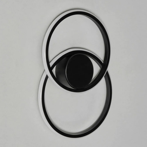 Pei 2 Ring Black - Wall Light - Image 3