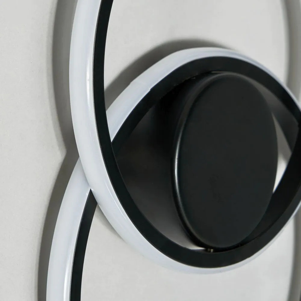 Pei 2 Ring Black - Wall Light - Image 4