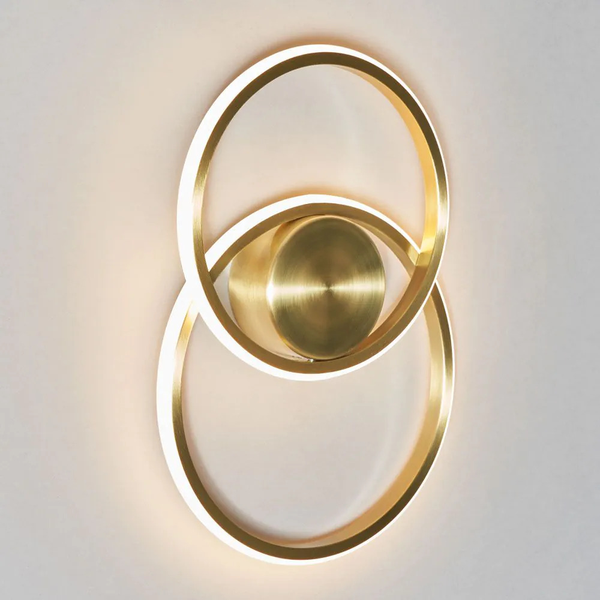 Pei 2 Ring Brass - Wall Light - Image 2