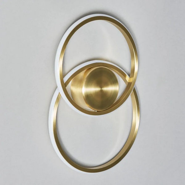 Pei 2 Ring Brass - Wall Light - Image 3