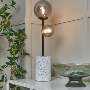 Forella Terrazzo Satin Black - Table Lamp
