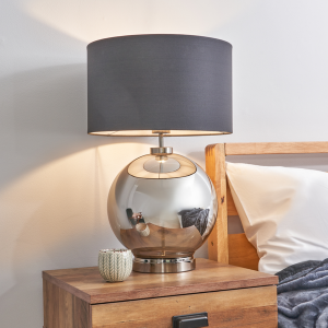 Metro Large Glass Black Nickel -  Table Lamp