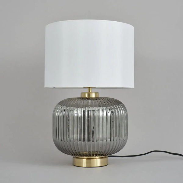Lyna Smoked Glass/Brass - Table lamp - Image 2