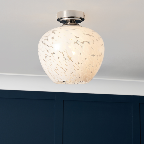 Agnes Flakestone Ceiling Light - Semi Flush