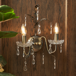 Paisley Antique Brass - Wall Light
