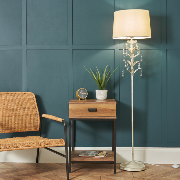 Paisley Cream/Mushroom - Floor Lamp