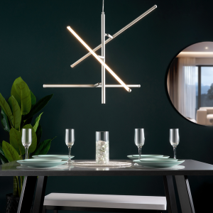 Zaha LED Silver sticks ceiling light  -  Pendant