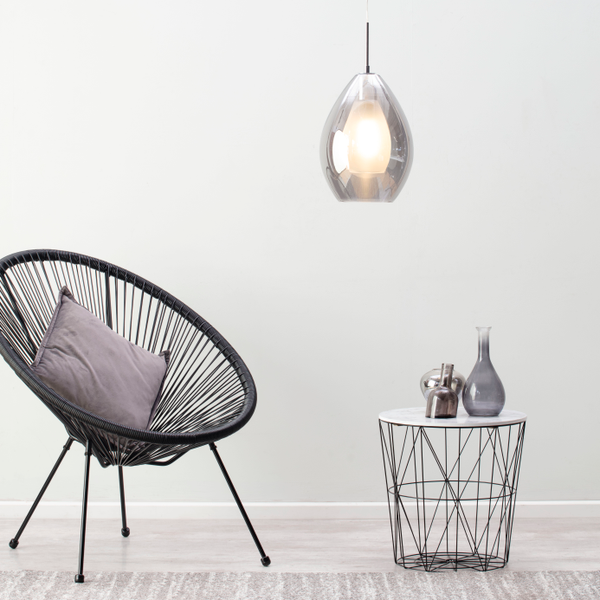 Carmella1 Light Smoke Ceiling - Pendant