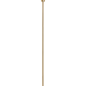 Binita Glass Ribbed  Opal & Brass -Floor Lamp