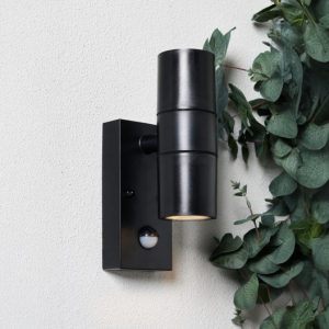 Neso up/down wall light with PIR