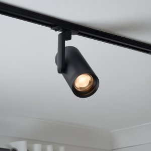 Cork 23w LED Dimmable Adj Track Spot Light Black