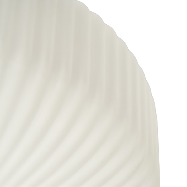 Scala 1lt Satin Brass Ribbed Flush Bathroom Light IP44 - Image 6