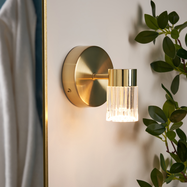 Bizet 5w LED 1light Adjustable Spot CCT IP44 Satin Brass