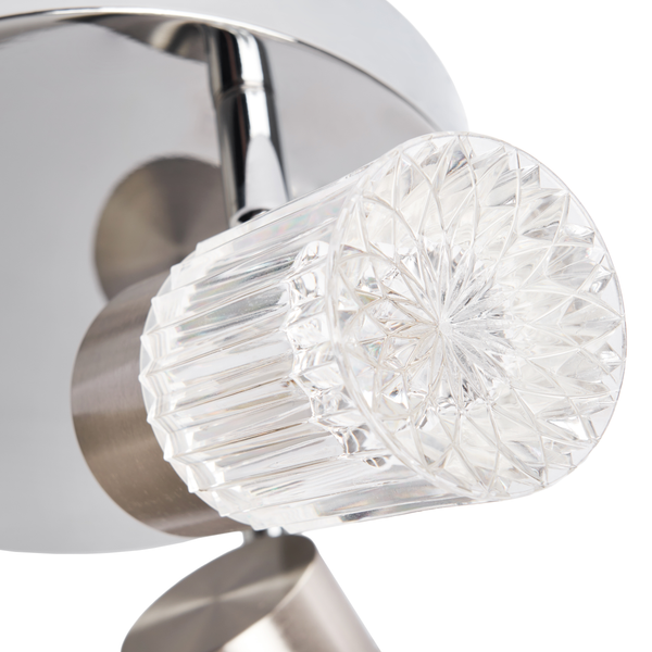 Bizet 15w LED 3light Plate Adjustable Spot CCT IP44 Chrome - Image 11